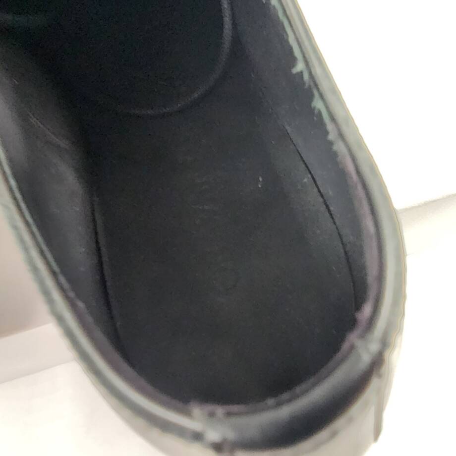 Off-White For Walking Leather Dress Shoes Men's 9US Black Round Toe Lace Up