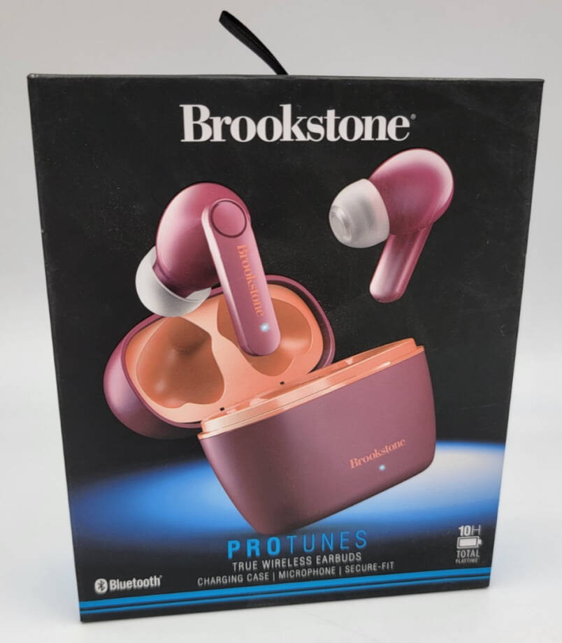 Brookstone True Wireless Earbuds Unisex One Size Dark Pink