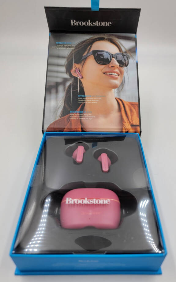 Brookstone True Wireless Earbuds Unisex One Size Dark Pink
