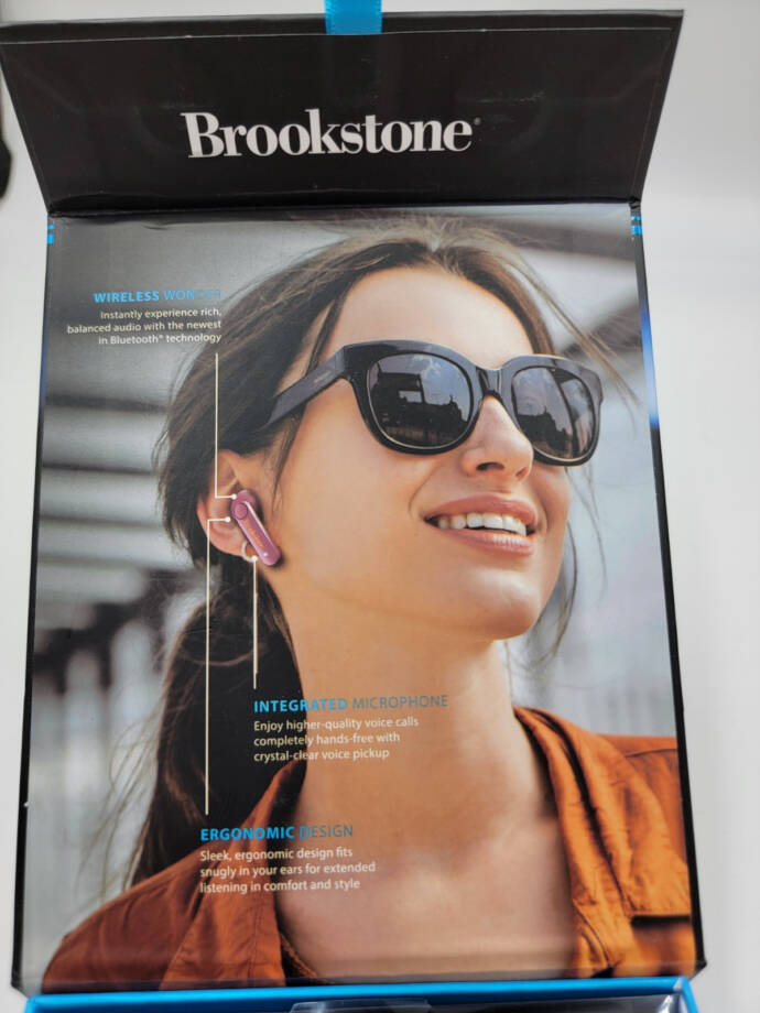 Brookstone True Wireless Earbuds Unisex One Size Dark Pink