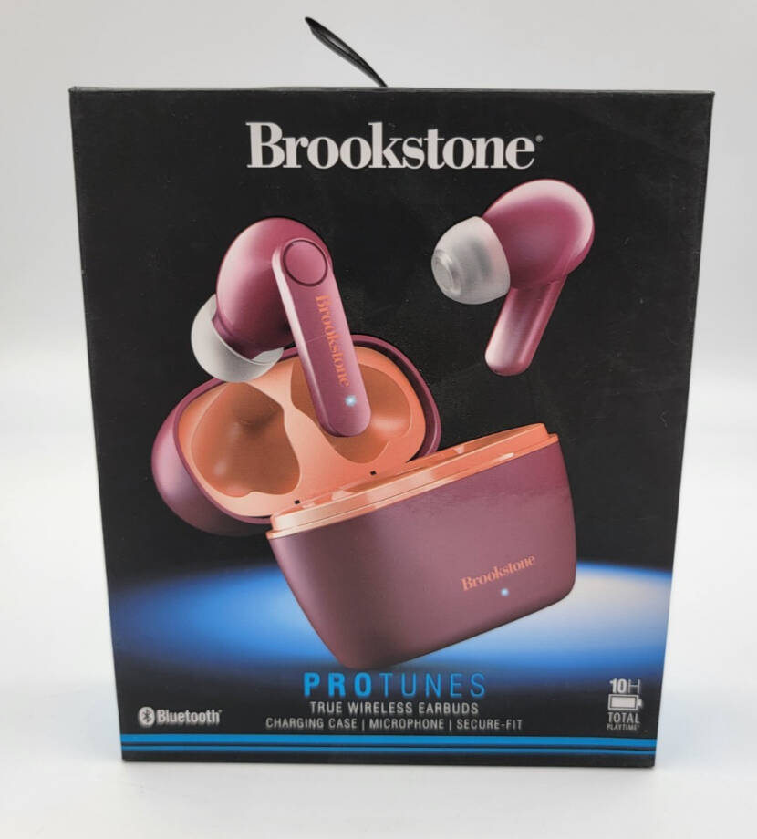 Brookstone True Wireless Earbuds Unisex One Size Dark Pink