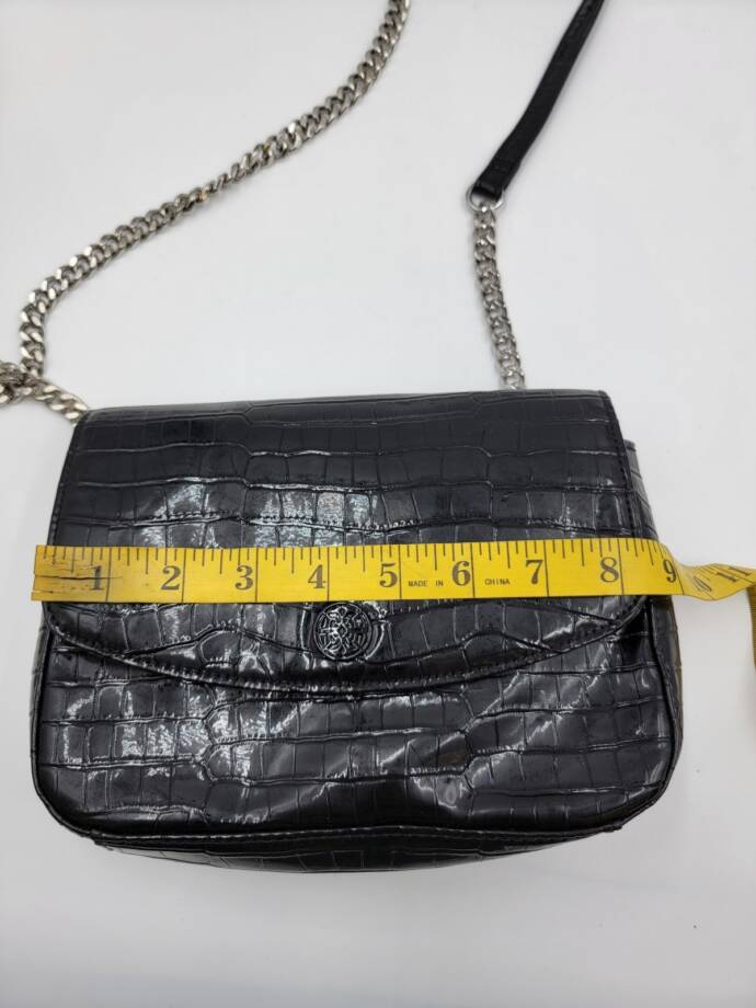 Circus by Sam Edelman Devin Chain Crossbody Handbag Women's O/S Black Snap Front