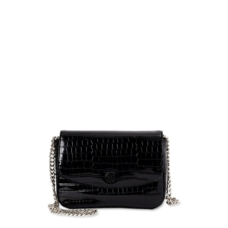 Circus by Sam Edelman Devin Chain Crossbody Handbag Women's O/S Black Snap Front