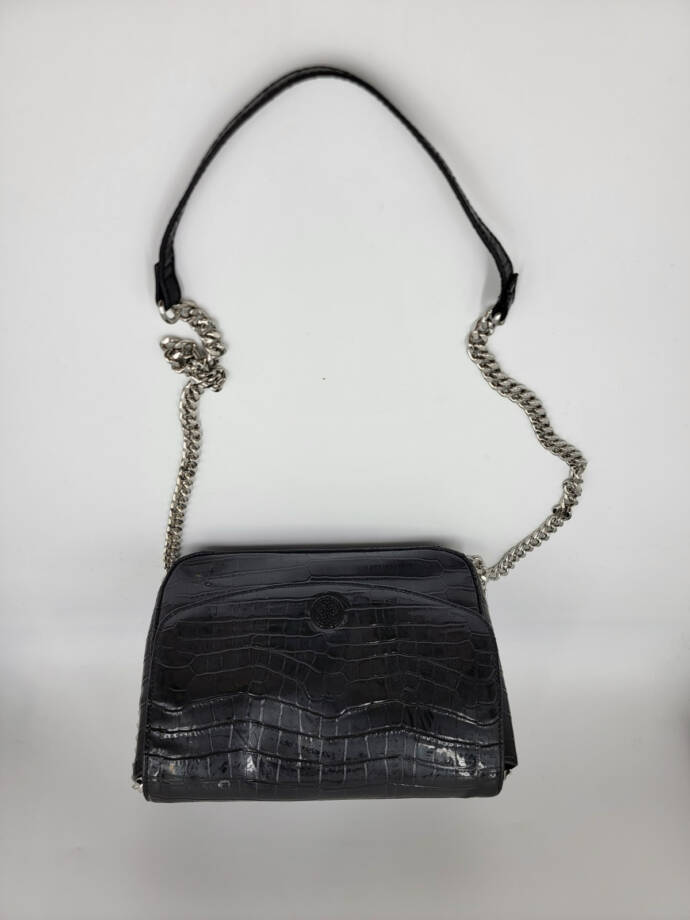 Circus by Sam Edelman Devin Chain Crossbody Handbag Women's O/S Black Snap Front