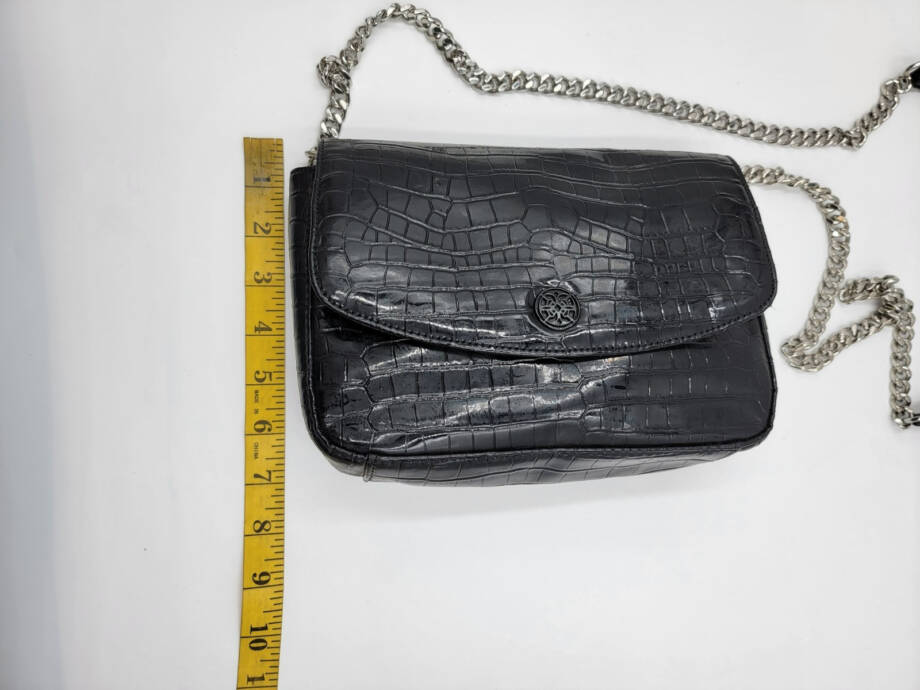 Circus by Sam Edelman Devin Chain Crossbody Handbag Women's O/S Black Snap Front