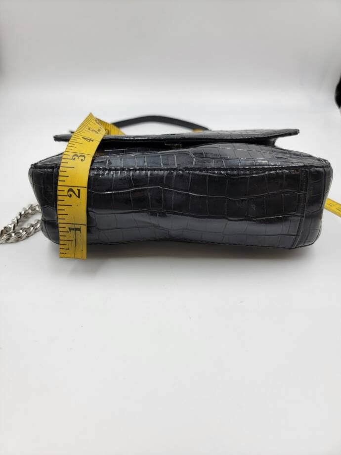 Circus by Sam Edelman Devin Chain Crossbody Handbag Women's O/S Black Snap Front
