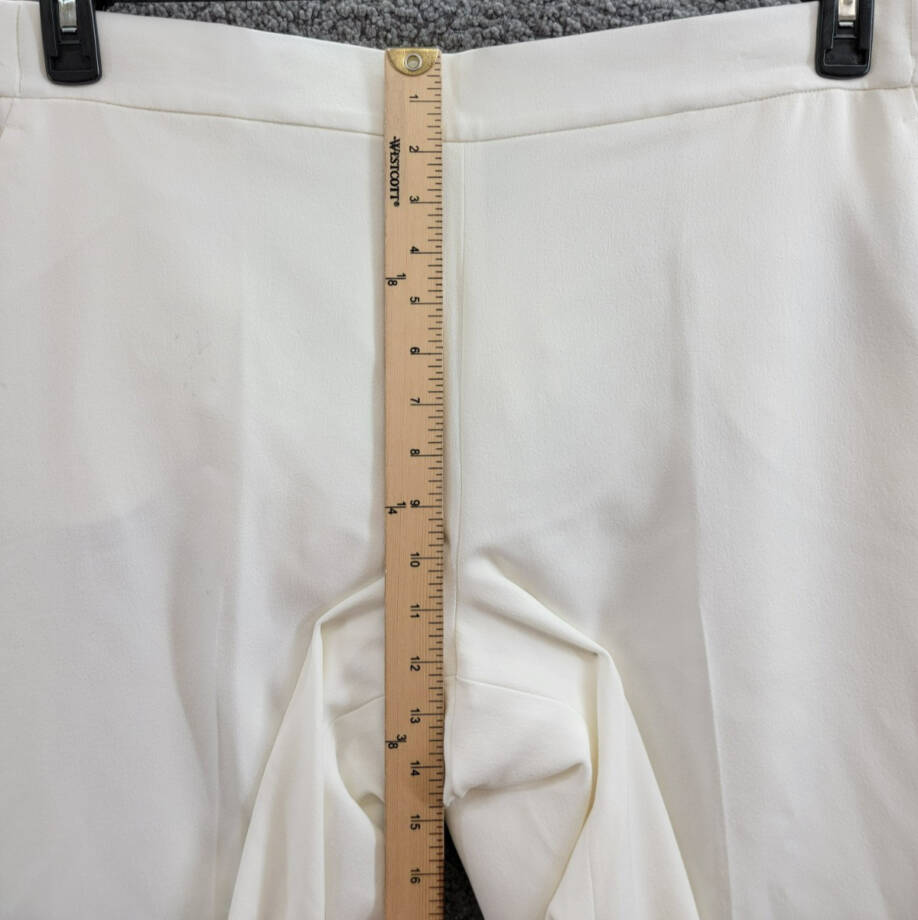 Kasper Stretch Crepe Pull-On Pants Women's XL Vanilla Ice Solid Elastic Waist
