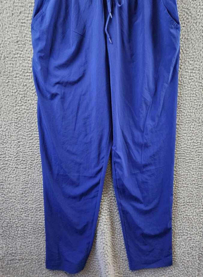 Columbia Anytime Tank Jumpsuit Women's M Dark Sapphire Scoop Neck Drawstring