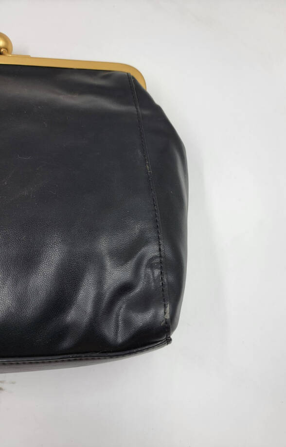 Circus by Sam Edelman Faux Leather Logo Patch Clutch Handbag Women's Black