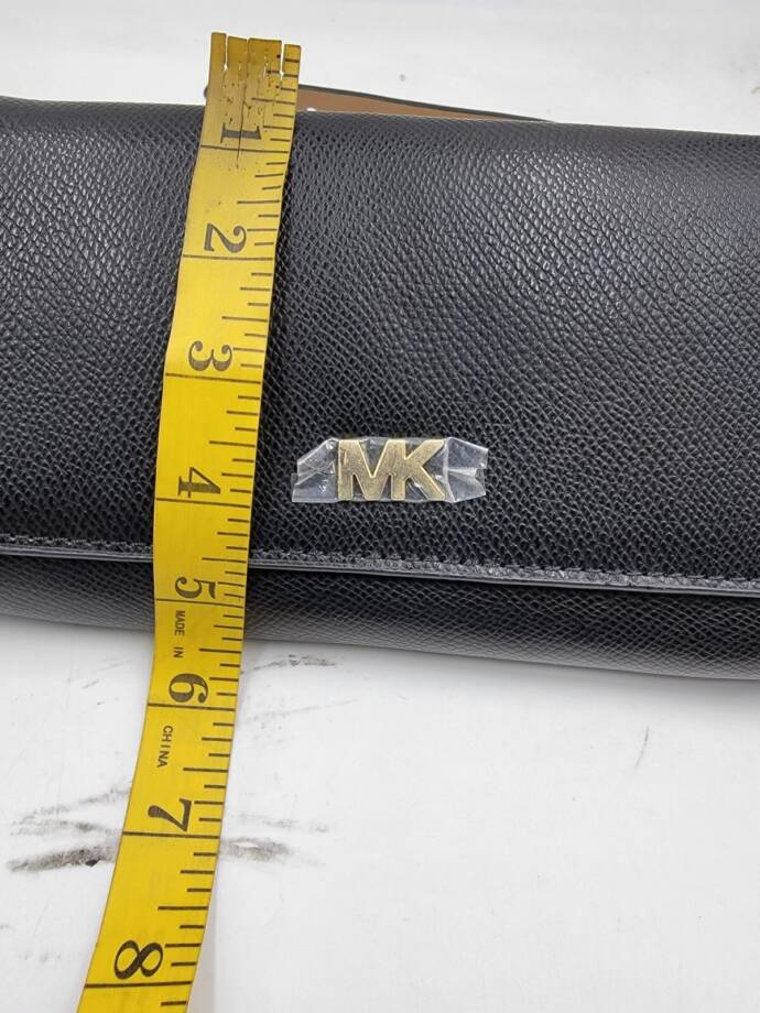 MICHAEL Michael Kors Saffiano Leather Belt Bag Women's L/XL Black Magnetic-Snap