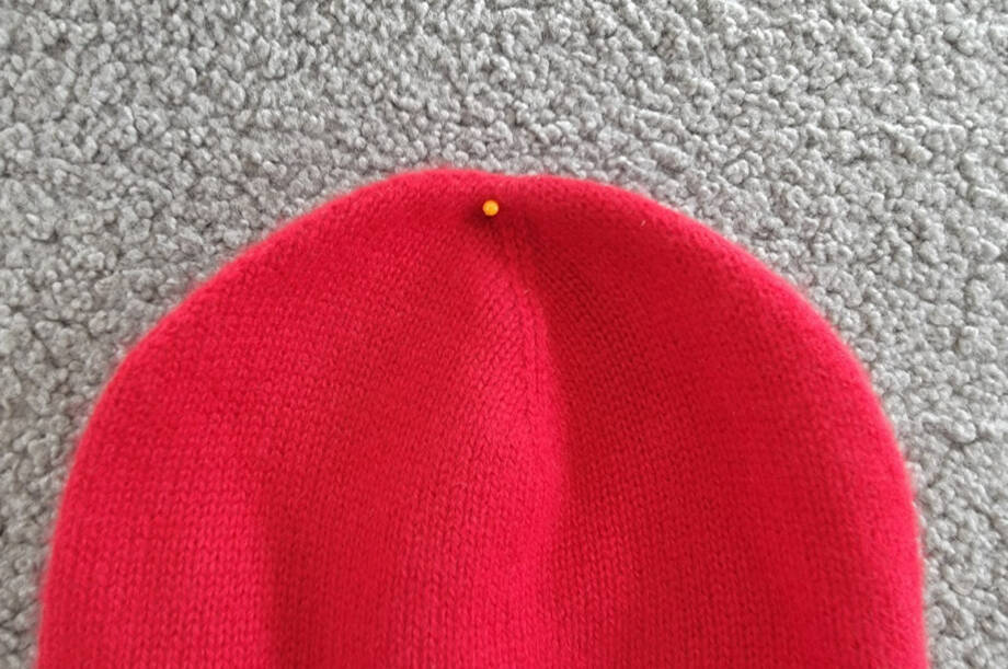Charter Club 100% Cashmere Cuffed Beanie Women's One Size Red Polish
