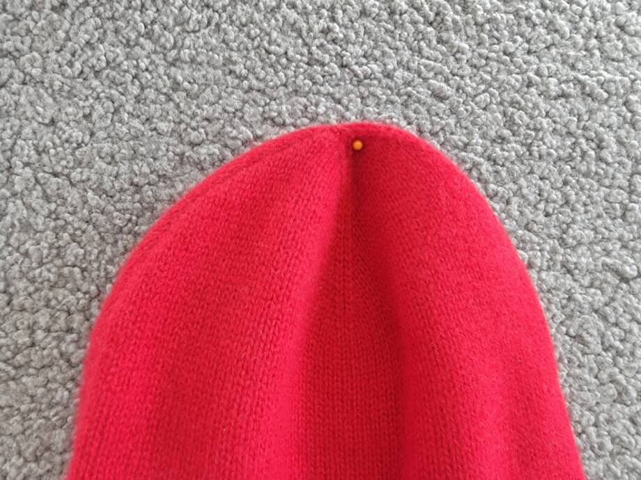 Charter Club 100% Cashmere Cuffed Beanie Women's One Size Red Polish