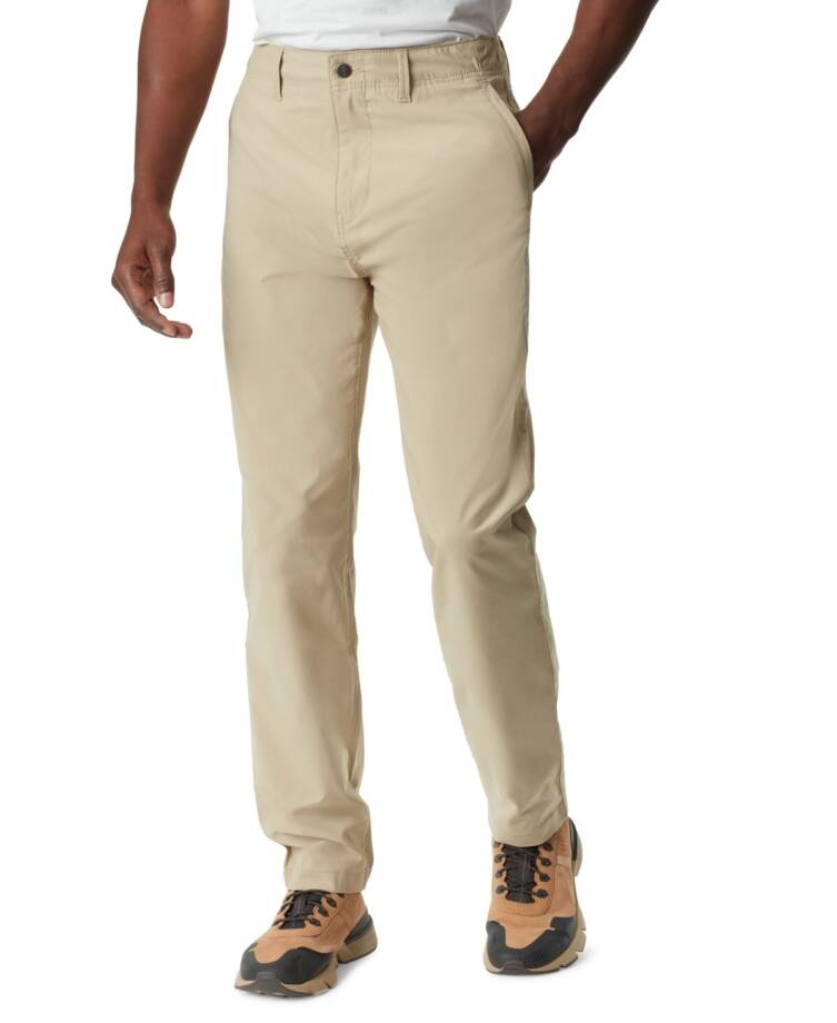 BASS OUTDOOR Straight-Fit Traveler Pants Men's 40 Trench Coat Button Zip Closure