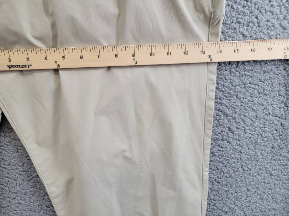 BASS OUTDOOR Straight-Fit Traveler Pants Men's 40 Trench Coat Button Zip Closure