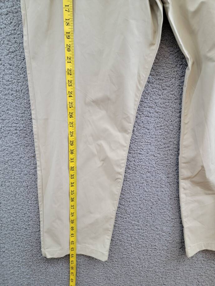 BASS OUTDOOR Straight-Fit Traveler Pants Men's 40 Trench Coat Button Zip Closure