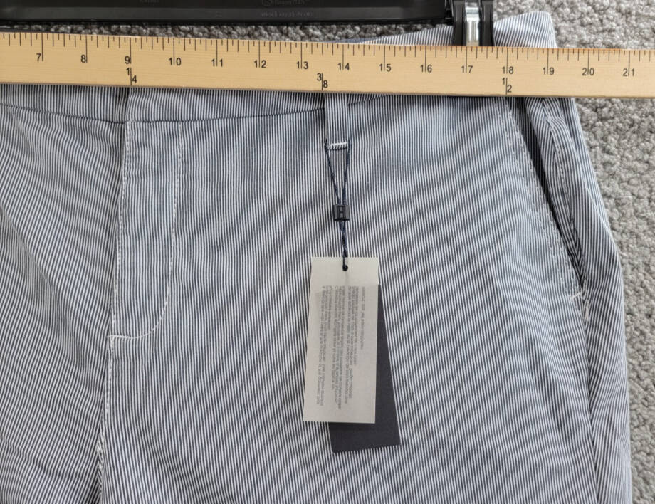 Tommy Hilfiger Plus Size Hollywood Chino Shorts Women's 14W Blue/White Belt Loop