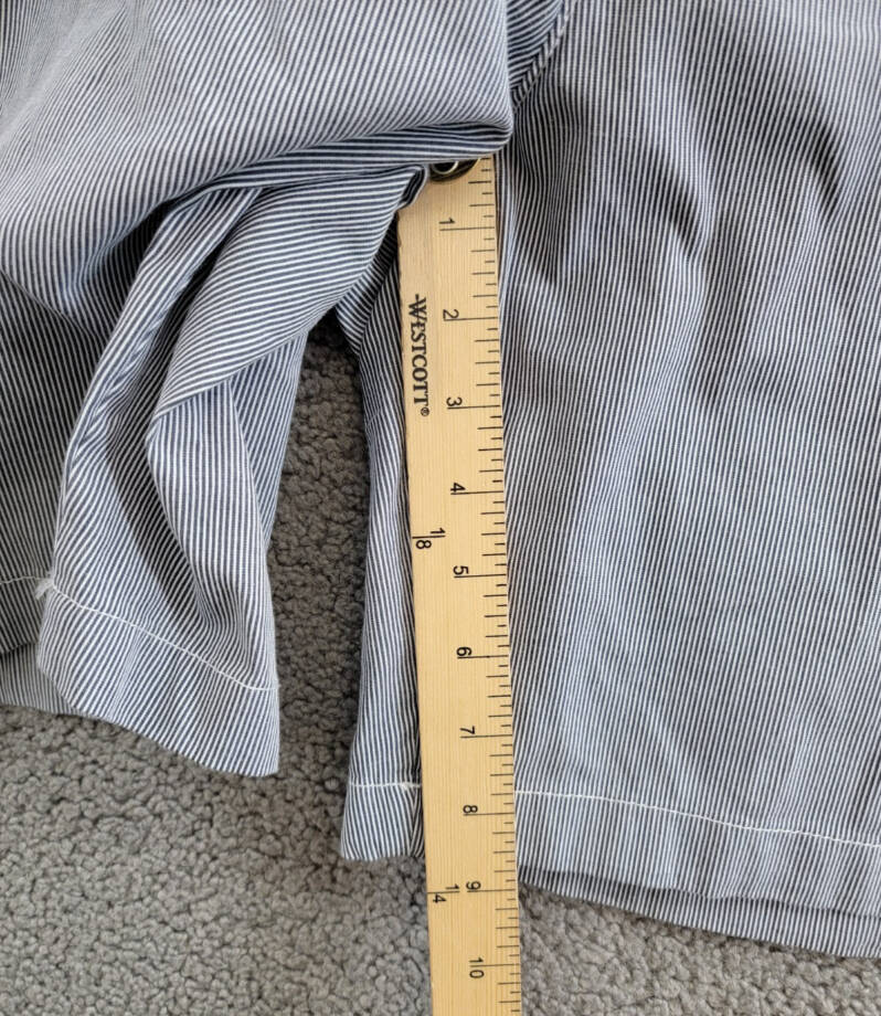 Tommy Hilfiger Plus Size Hollywood Chino Shorts Women's 14W Blue/White Belt Loop