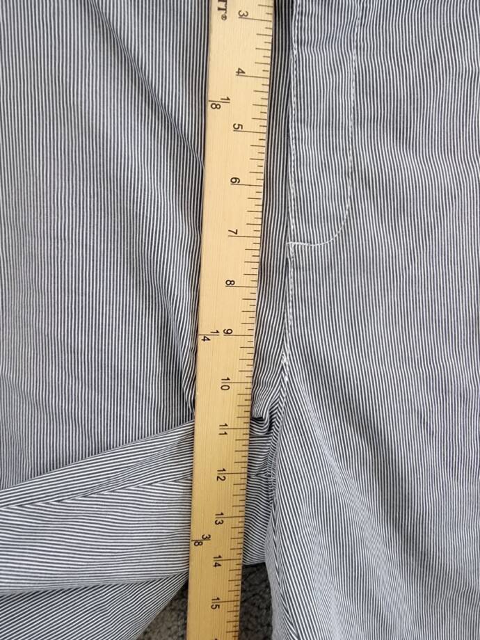 Tommy Hilfiger Plus Size Hollywood Chino Shorts Women's 14W Blue/White Belt Loop