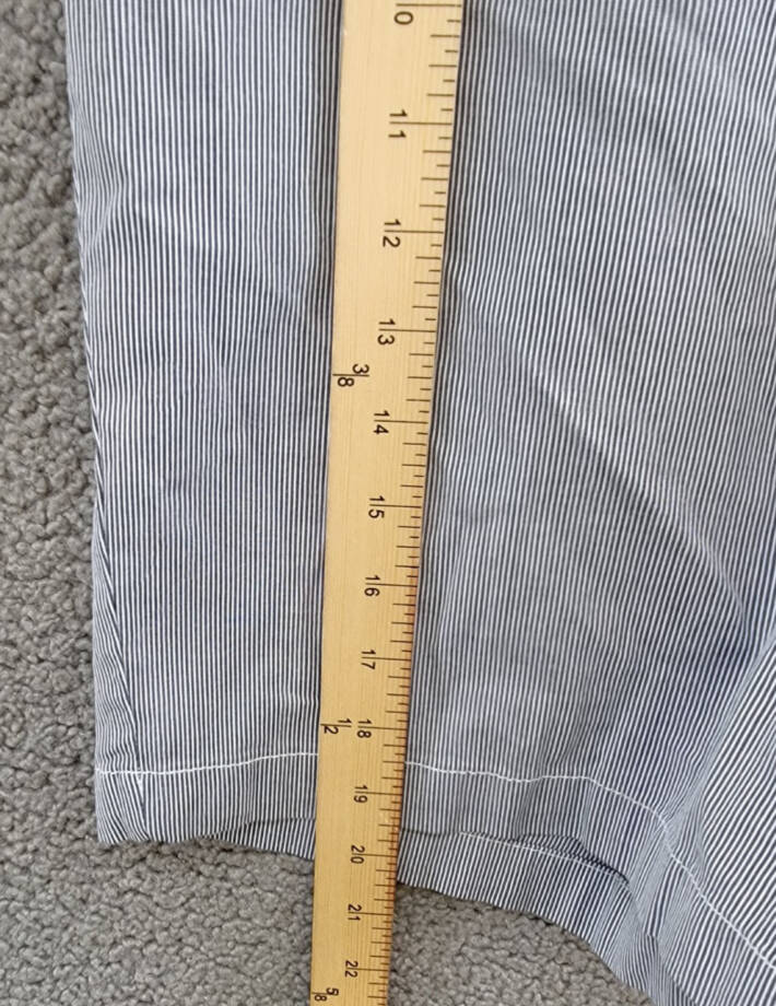 Tommy Hilfiger Plus Size Hollywood Chino Shorts Women's 14W Blue/White Belt Loop