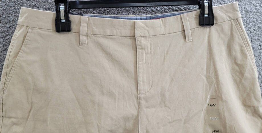 Tommy Hilfiger Plus Size Hollywood Bermuda Shorts Women's 14W Khaki Belt Loops~