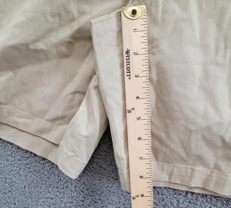Tommy Hilfiger Plus Size Hollywood Bermuda Shorts Women's 14W Khaki Belt Loops~