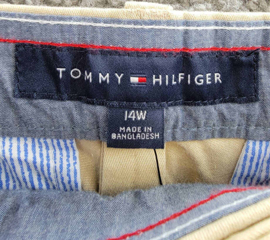 Tommy Hilfiger Plus Size Hollywood Bermuda Shorts Women's 14W Khaki Belt Loops~