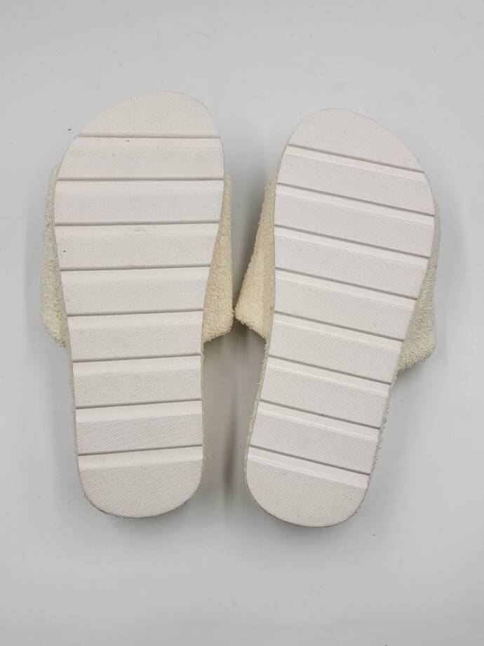 Polo Ralph Lauren Robin Cotton Terry Slide Slippers Women's 6US Cream Slip On
