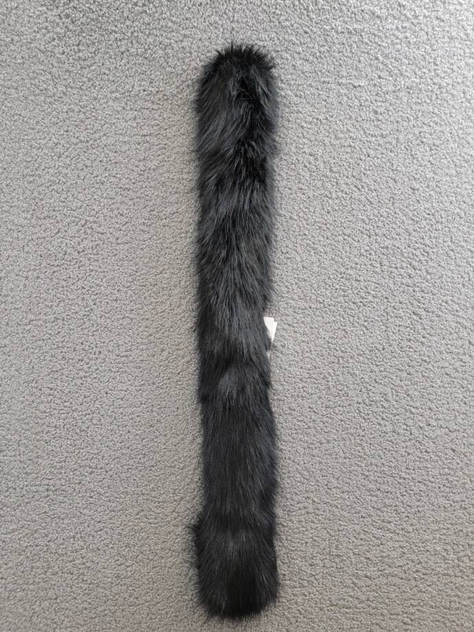 Surell Faux Fur Pull-Through Scarf Women's One Size Black Neck Warmer
