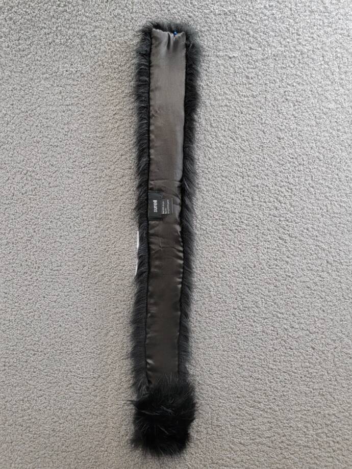 Surell Faux Fur Pull-Through Scarf Women's One Size Black Neck Warmer