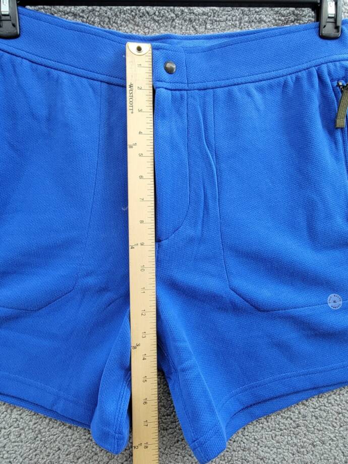 Polo Ralph Lauren 6-Inch Terry Shorts Men's XL Blue Saturn Zipped Pockets Snap