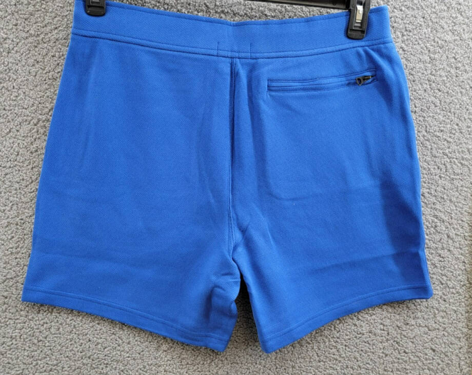 Polo Ralph Lauren 6-Inch Terry Shorts Men's XL Blue Saturn Zipped Pockets Snap