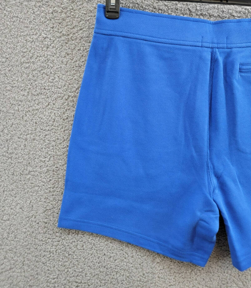 Polo Ralph Lauren 6-Inch Terry Shorts Men's XL Blue Saturn Zipped Pockets Snap