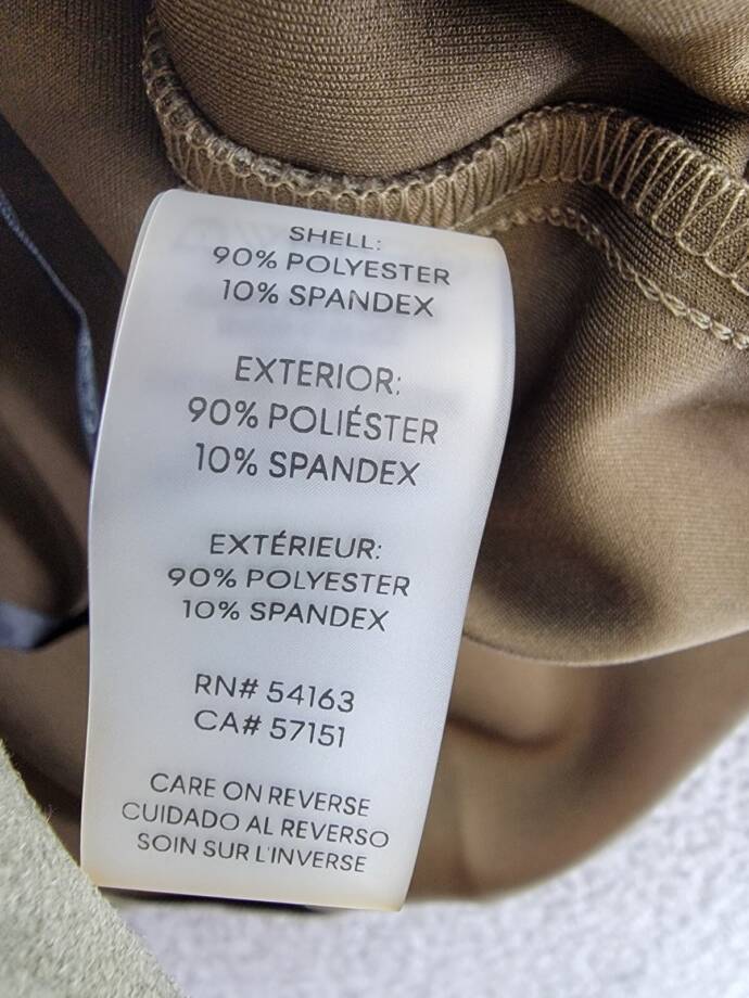 Calvin Klein Long Sleeve Overshirt Jacket Women's XL Dark Olive Point Collar