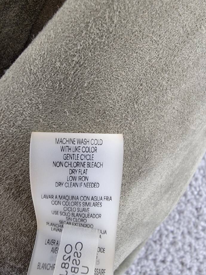 Calvin Klein Long Sleeve Overshirt Jacket Women's XL Dark Olive Point Collar