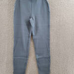 &BASICS Tulip Hem Pocket Skinny Pants Women's S Dark Slate Side Pockets Pull On~