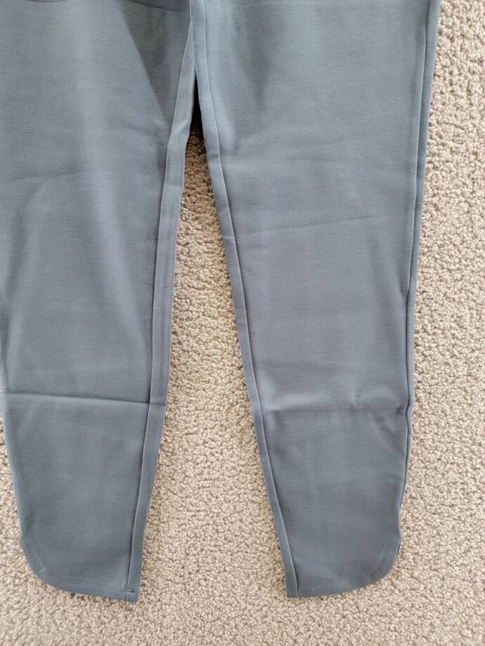 &BASICS Tulip Hem Pocket Skinny Pants Women's S Dark Slate Side Pockets Pull On~