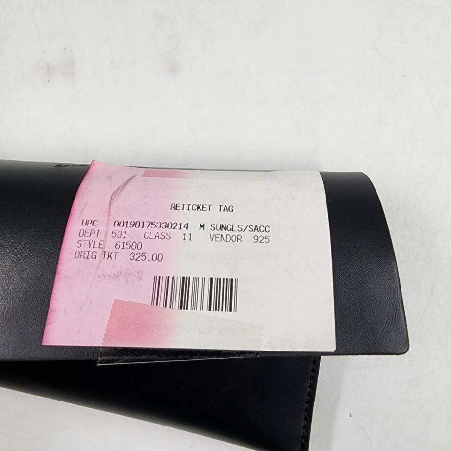 Saint Laurent Script Rectangular Sunglasses Unisex 55mm Black