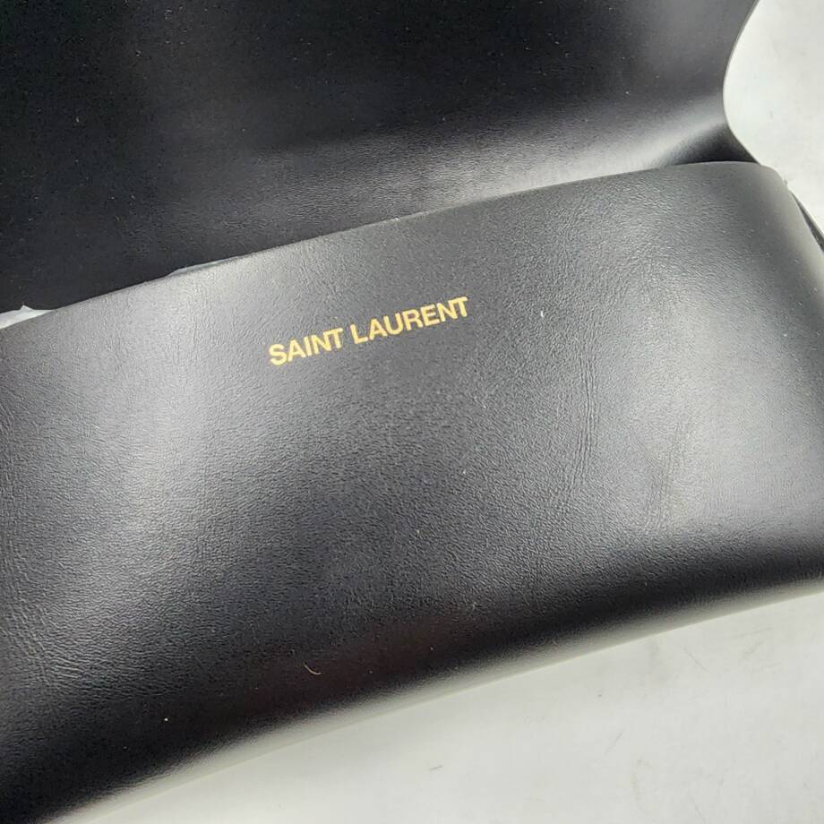 Saint Laurent Script Rectangular Sunglasses Unisex 55mm Black