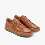 Greats Royale Leather Upper And Lining Lace Up Sneakers Men's 11.5 Tan