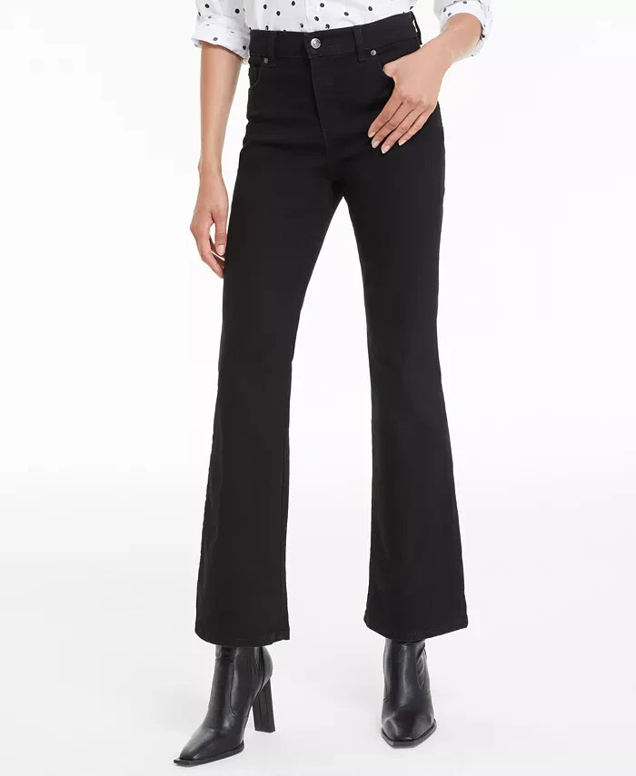 Gloria Vanderbilt Amanda Bootcut Jeans Women's 14 Black High Rise 5 Pockets
