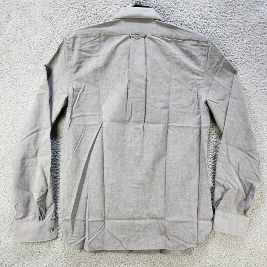 THE MEN'S STORE bloomingdale's Chambray Button-Up Shirt Men's Medium Grey L/S