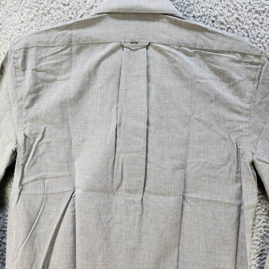 THE MEN'S STORE bloomingdale's Chambray Button-Up Shirt Men's Medium Grey L/S