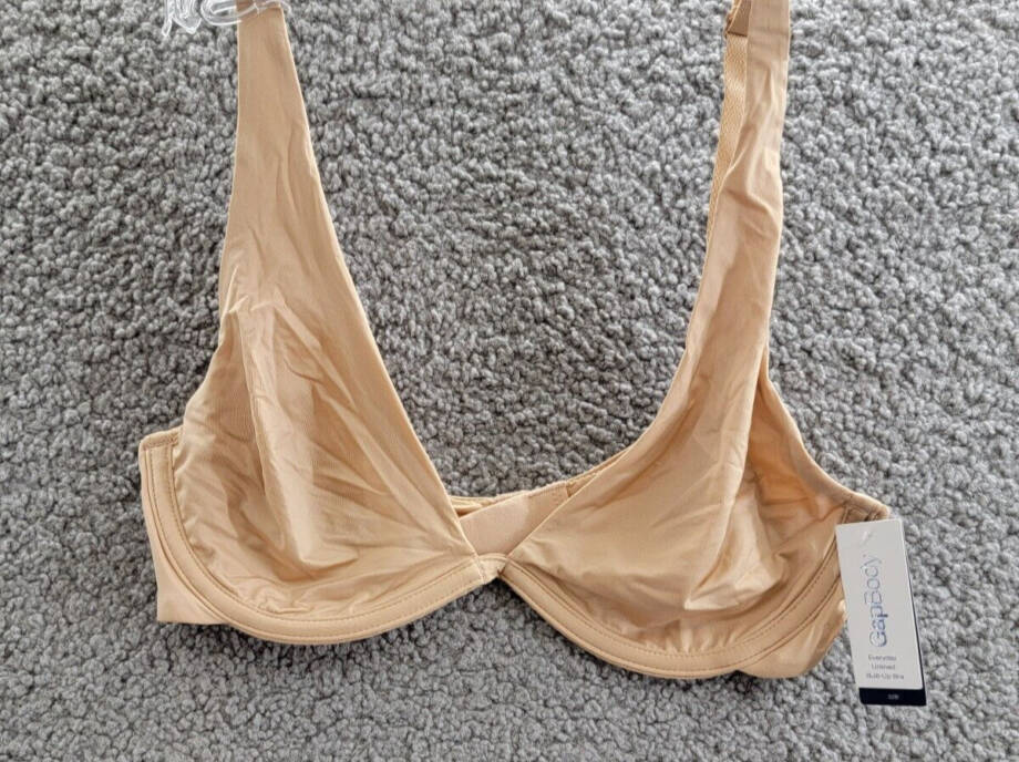GapBody Everyday Essentials Full-Coverage Unlined Bra Women's 32B Brush Beige