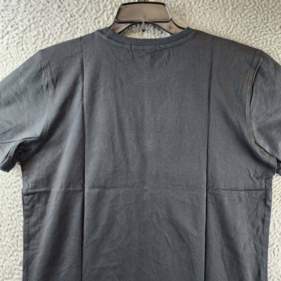 ROBERTO CAVALLI Logo Print T-shirt Men's XL Black Crewneck Pullover Short Sleeve