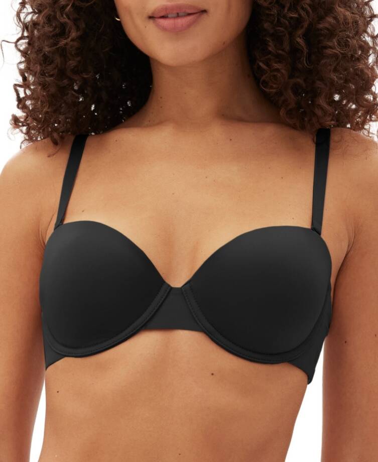 GapBody Everyday Essentials Multi-Way Bra Women's 36B Black Adjustable Strap