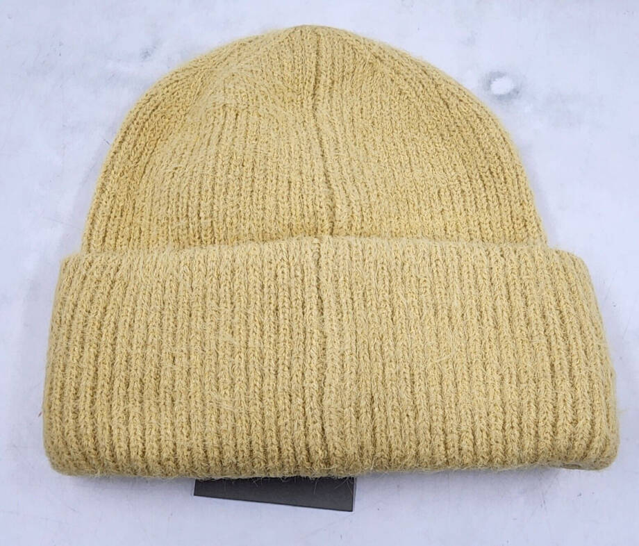 Soia & Kyo Jaya Knit Hat Women's One Size Beam Wide Brim Metal Logo Tag Pull On~