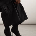 Balenciaga Anatomic High Heel Sock Booties Women's 41/11US Black Solid Pull On