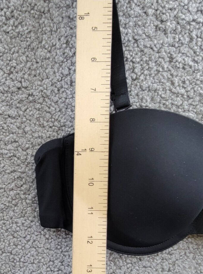 GapBody Everyday Essentials Multi-Way Bra Women's 36B Black Adjustable Strap