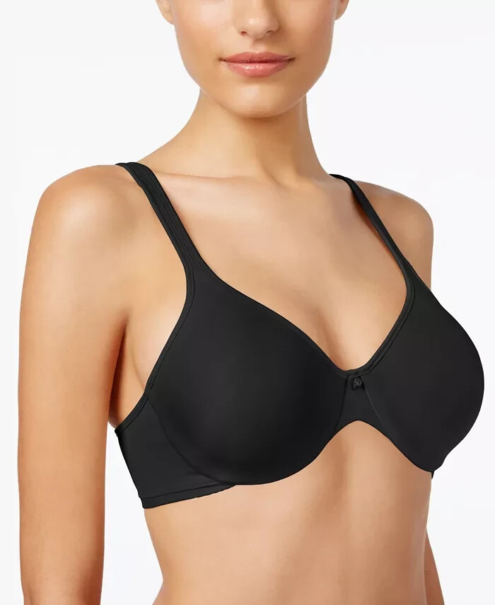 Bali Passion for Comfort Underwire Bra Women's 36C Black Dual Back Hook-and-Eye