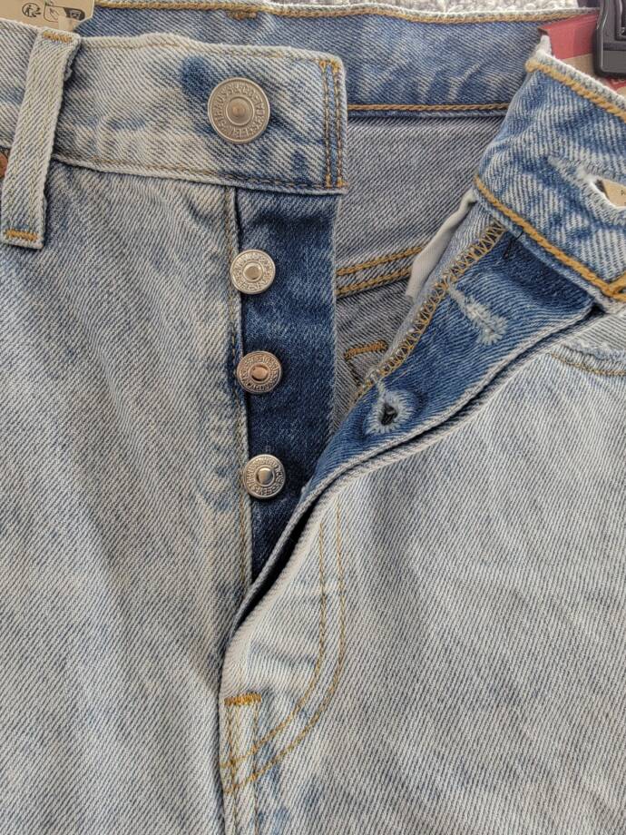 Levi's 501 Cropped Straight-Leg High Rise Jeans Women's 30 x 26 Edge of Time